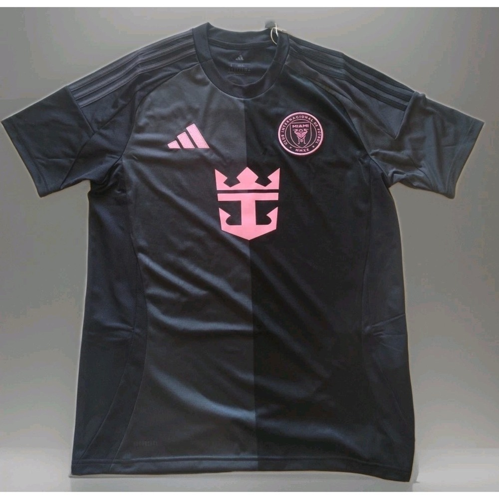 adidas Men’s Black Jersey with Pink Accents